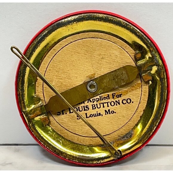 Vintage 1930s 4S Logo Name Badge Pin St Louis Button Co 20 30 Hourglass SSSS - Picture 2 of 6